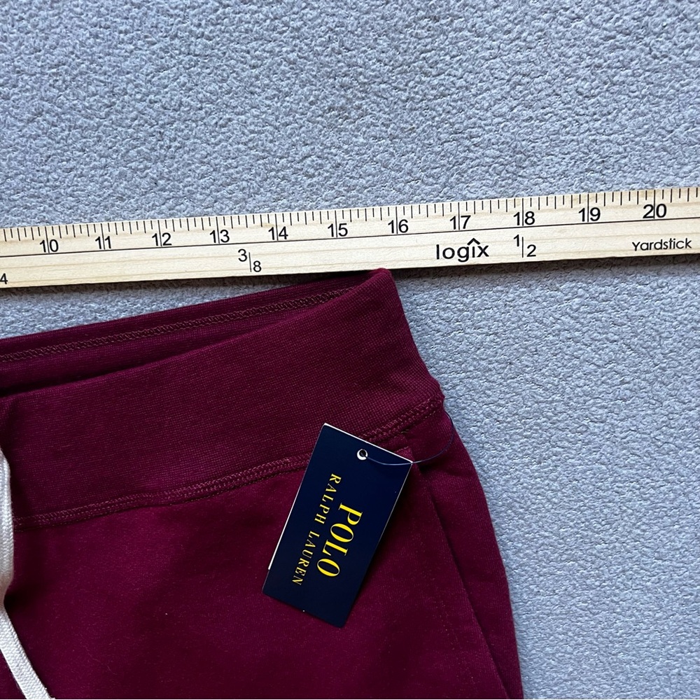 Polo Ralph Lauren Sweat Pants Mens Large Red Embroidered Pony Fleece Joggers - Picture 8 of 11
